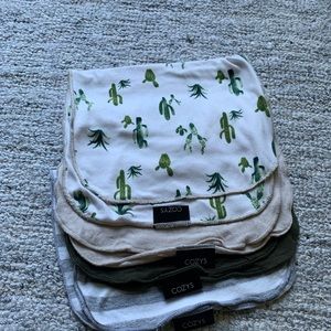 Cozy’s burp clothes